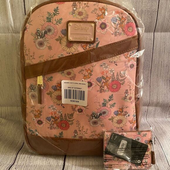 Loungefly Disney Bambi Cast Floral Mini Backpack